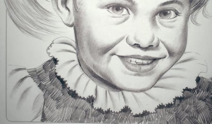 draw unique pencil sketch, pencil portrait illustration