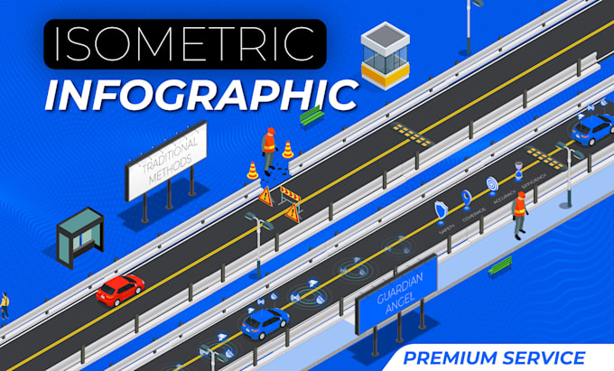 design custom 3d isometric infographic