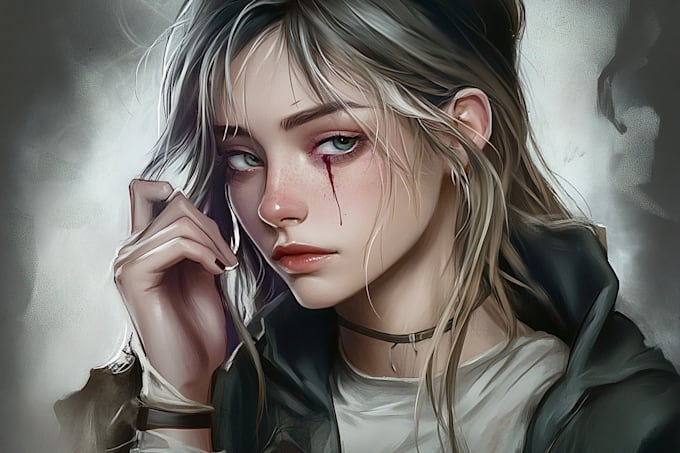draw anime, realistic portrait or dnd character
