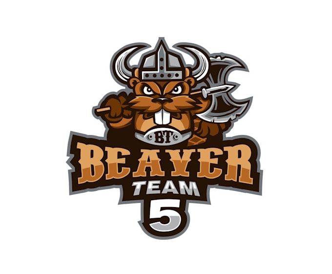 design awesome beaver mascot logo