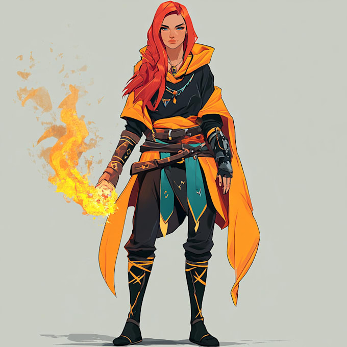 do a game character art and dnd character art