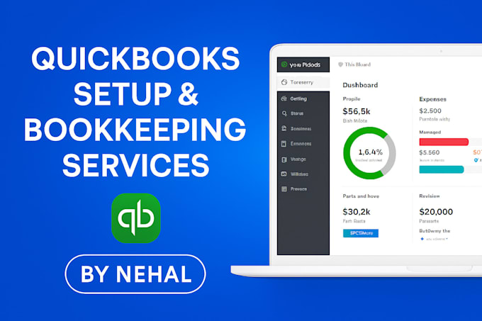quickbooks setup cleanup monthly bookkeeping services