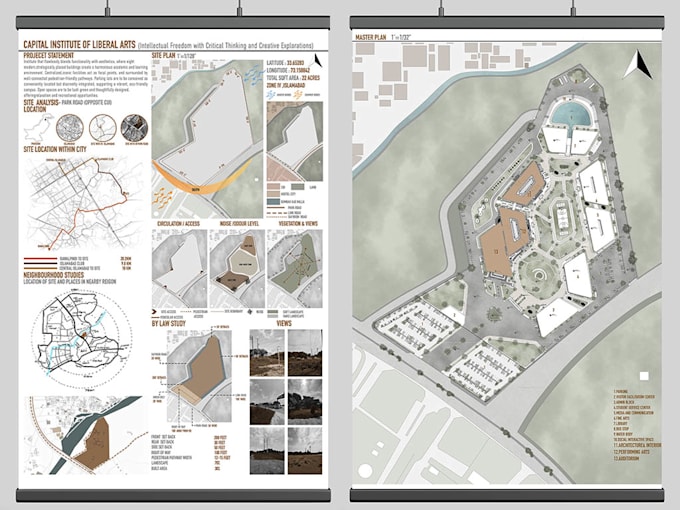 design your architectural presentations boards , posters or portfolio