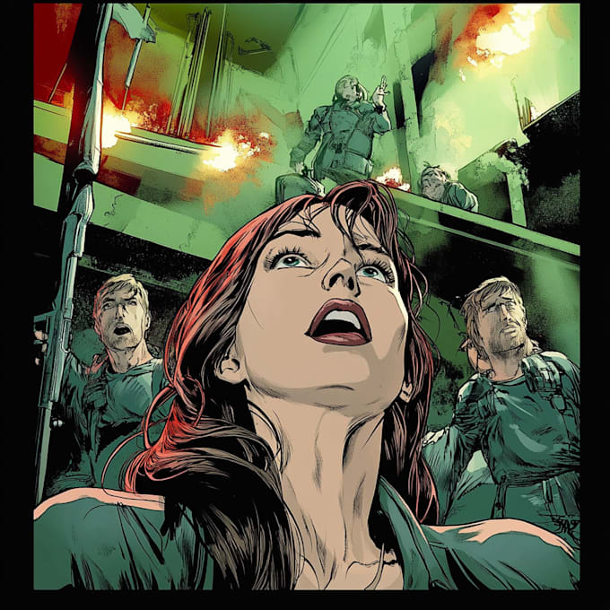 create comic book and custom illustration