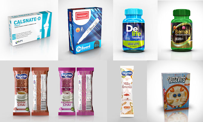design create professional 3d packaging with dieline