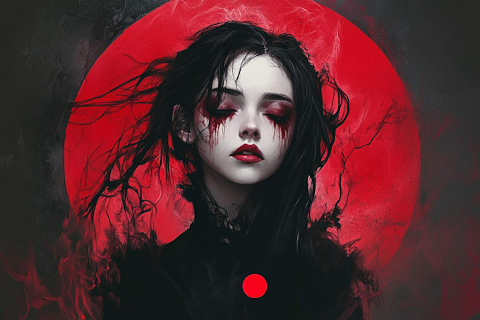 draw fantasy or horror character illustration
