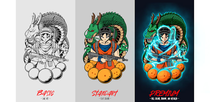drawing awesome cartoon illustration