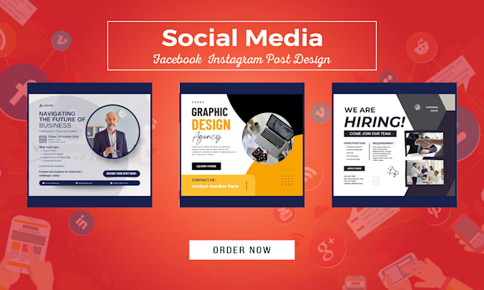 create high engagement social media posts and facebook ad designs