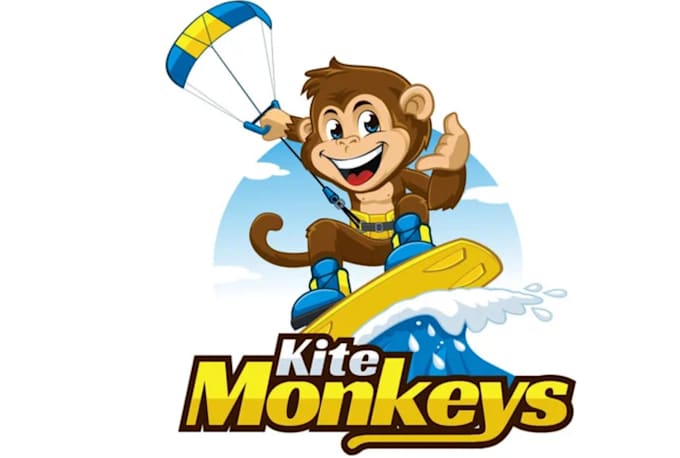 design modern mascot monkey logo with unlimited revisions