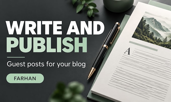 write and publish guest posts for your blog or business