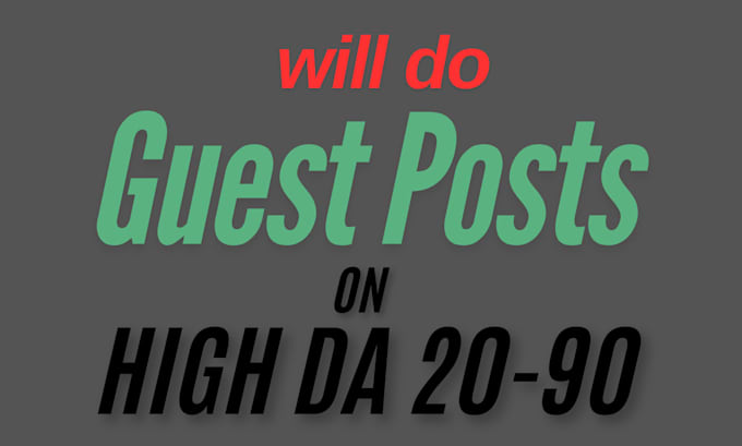 write and publish guest posts for your website or blog
