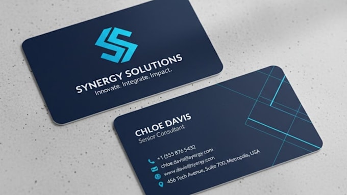design professional business card and cooperate business card