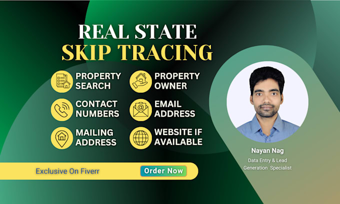 provide skip tracing services for real estate agencies