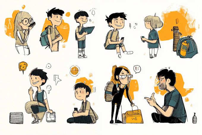 awesome doodle character designs