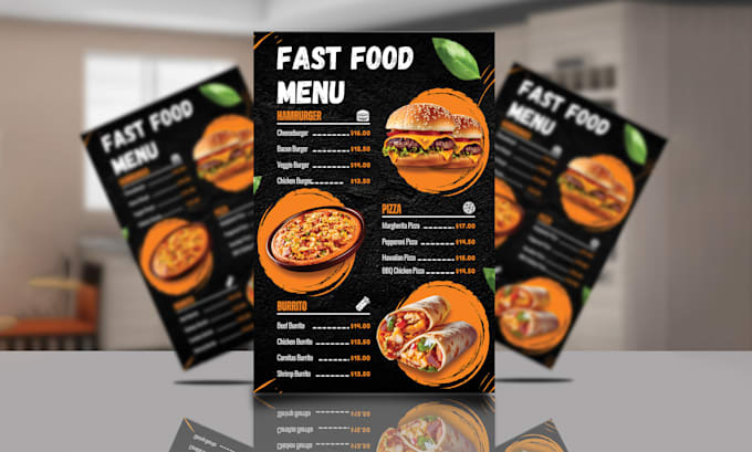 design professional restaurant menu or food menu