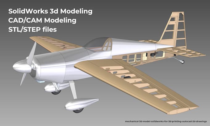mechanical 3d model solidworks for 3d printing autocad 2d drawings