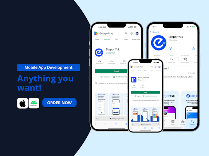 develop android ios mobile app