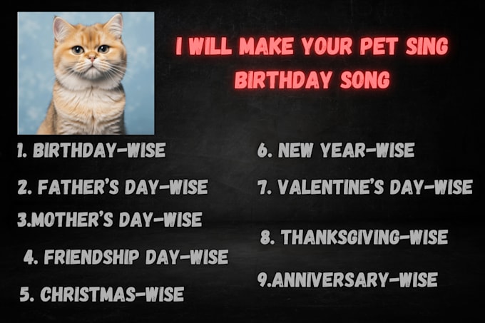 make your pet sing happy birthday song and funny video