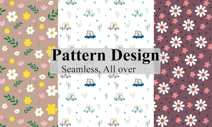 design repeat textile patterns for fabric, all over prints
