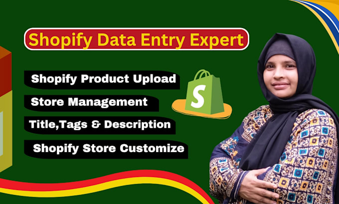 shopify product listing and data entry services