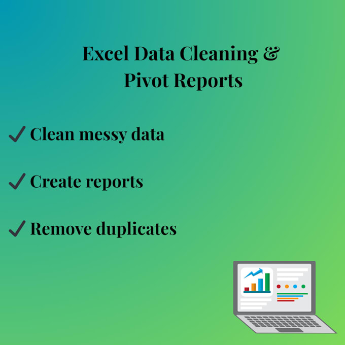clean excel data, remove duplicates, and format data