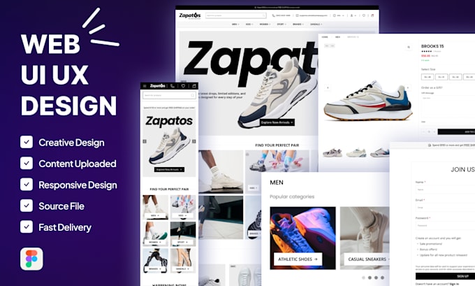 do figma website design, website ui ux design, ui ux design