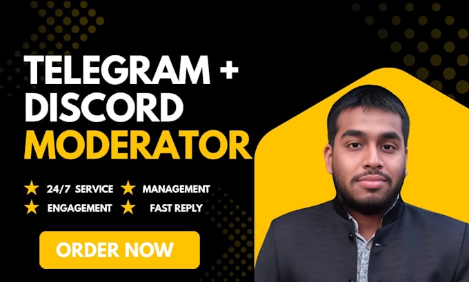 be your telegram moderator and social community manager