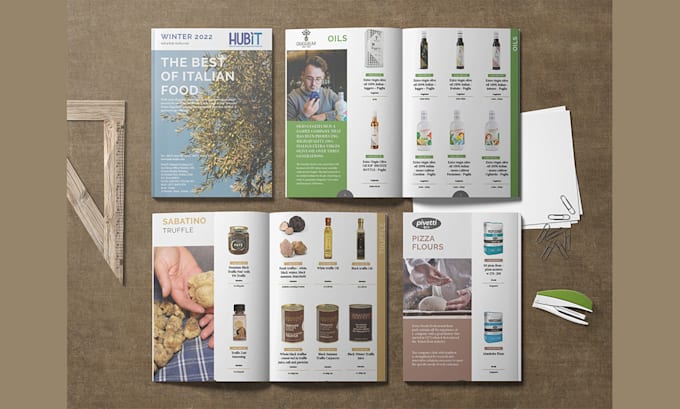 design a professional product catalog or lookbook