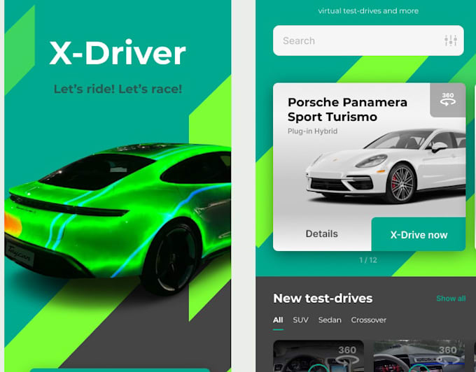 design stunning mobile app for video content with interactive demo
