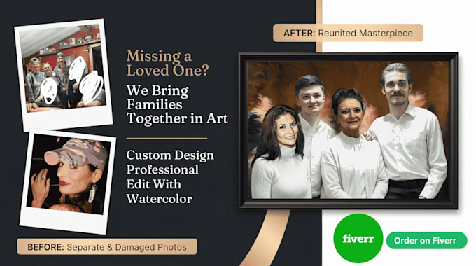 create watercolor portrait from orginal photo