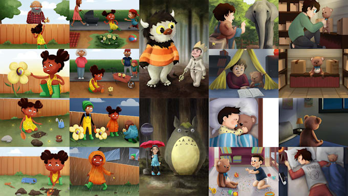 draw children book illustration