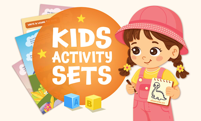 create vector illustrations for games, education, and children media