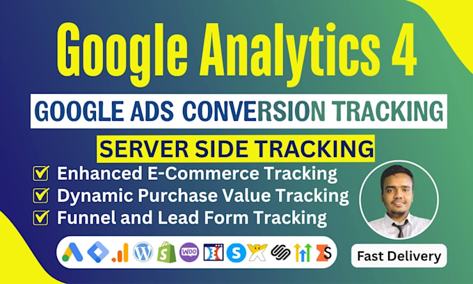 setup google analytics 4 ga4 server side tracking ads conversion tracking by GTM