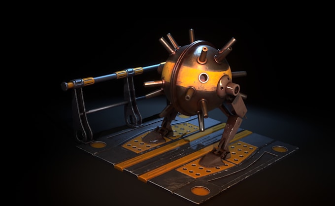 create a high quality 3d model, props and objects