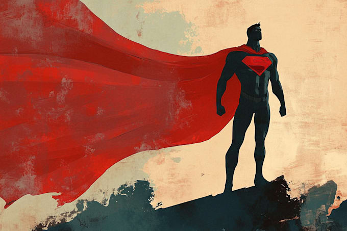draw a superhero or character concept art in my style