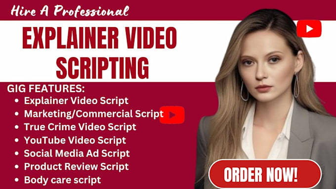 writer an explainer video script body care video script marketing script