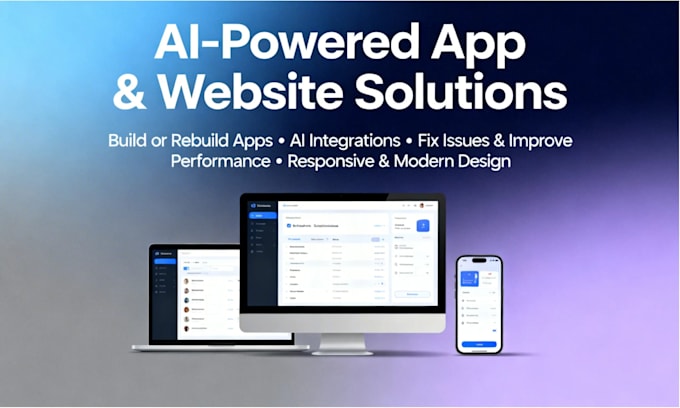 rebuild fix develop custom ai website development full stack
