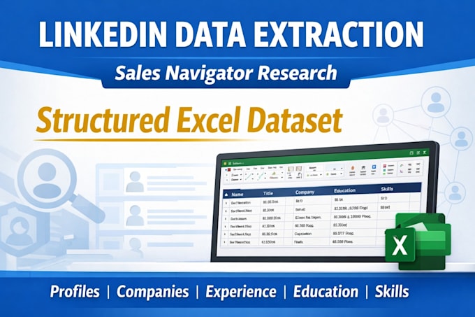 deliver bulk linkedin sales navigator search results data