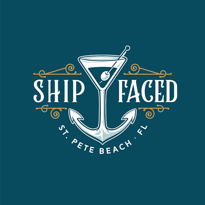 design awesome beach bar logo