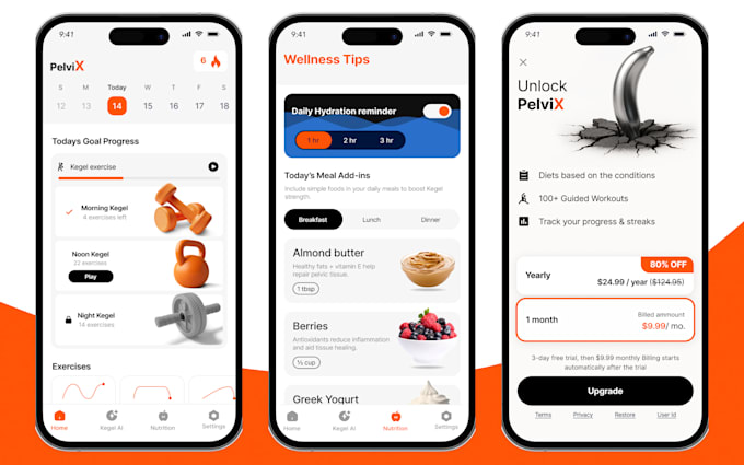 do ui ux mobile app,play store app, app store app, ipad app, app redesign