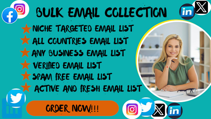 do niche targeted valid and active bulk email lists, b2b lead generation