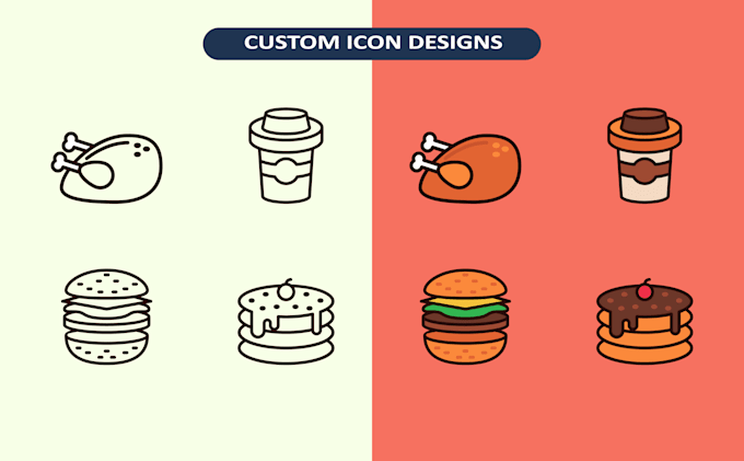 design custom catchy icons for your business