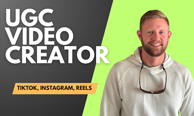 create male ugc tiktok or reels video ads