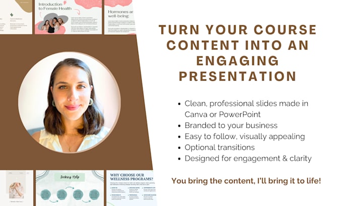 design an engaging presentation for your course or workshop content