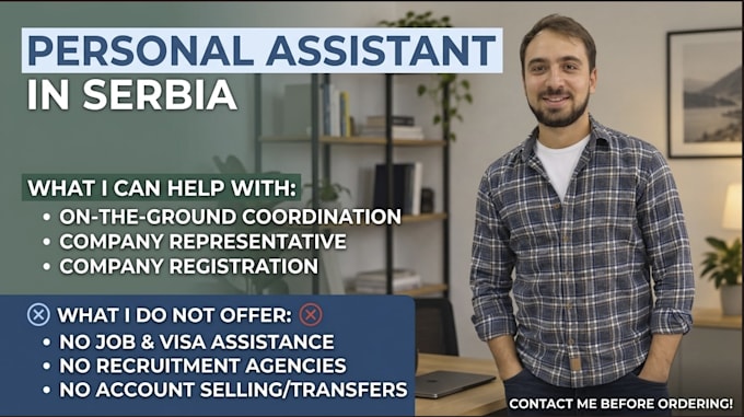 be your personal assistant in serbia