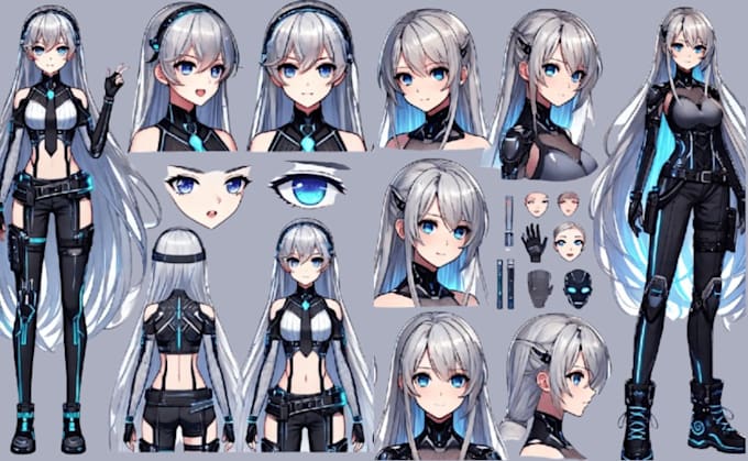 design and rigging high quality vtuber model 2d vtuber anime live 2d