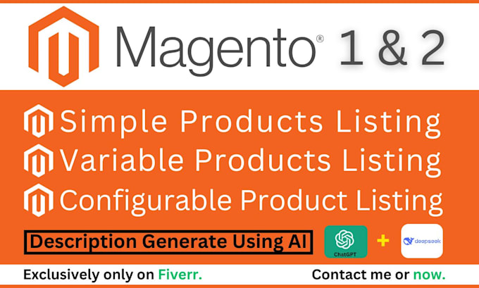 do professional magento product upload