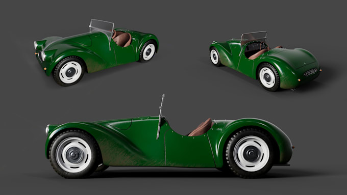 create low poly, high poly vehicles for games and cartoons