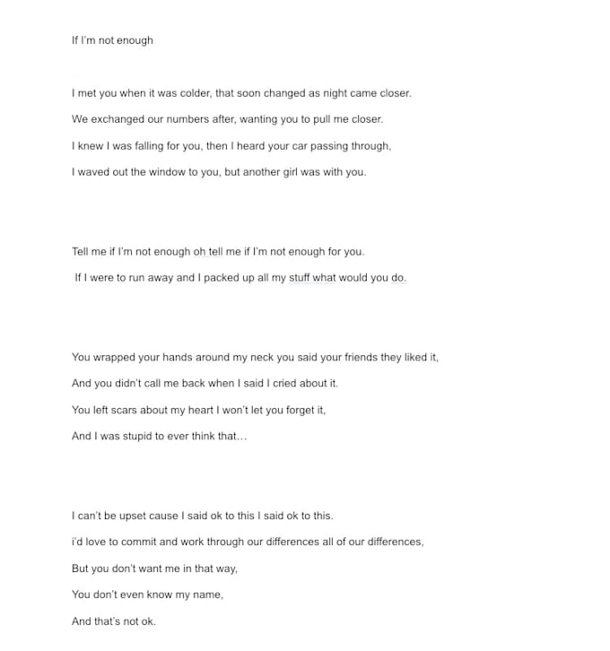 help you write lyrics for your song