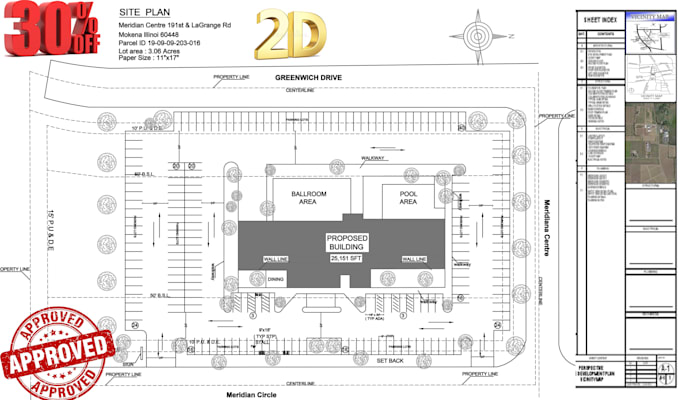 Do autocad architectural drawings for city permit in usa adu, site plan ...
